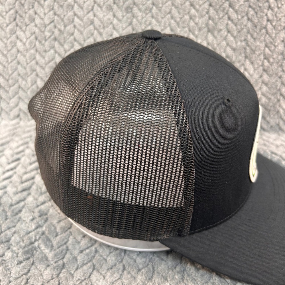 Knight Port & Rail Services Mens Black Richardson 112 Trucker Hat Snapback OSFM - Picture 7 of 13